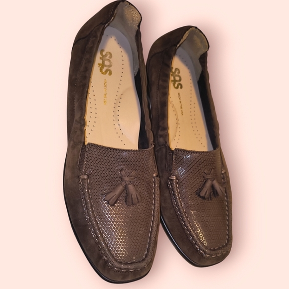 SAS Slip On Comfort Hope Loafers in Brown Turf Size 7.5 M (MSRP $169!) - Picture 6 of 16